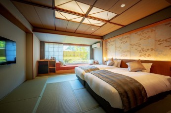 福島県・磐梯熱海温泉　「萩姫の湯 栄楽館」 18 室の新・和モダン客室　2021年８月にリニューアルオープン
